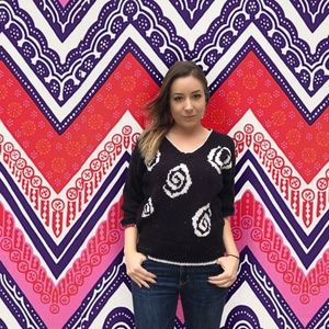 Vintage 1980's Graphic Sweater